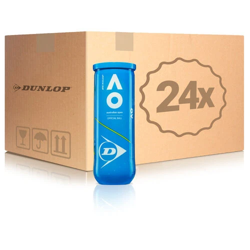 Dunlop Australian Open 24x 3 Ball Tube 3 Dunlop Australian Open 24x 3 Ball Tube