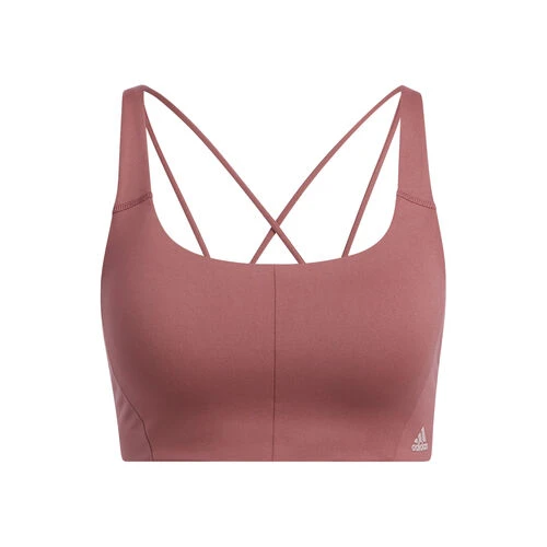 ADIDAS Velcro Studio Mid Stripes Sports Bras Women 3 ADIDAS Velcro Studio Mid Stripes Sports Bras Women