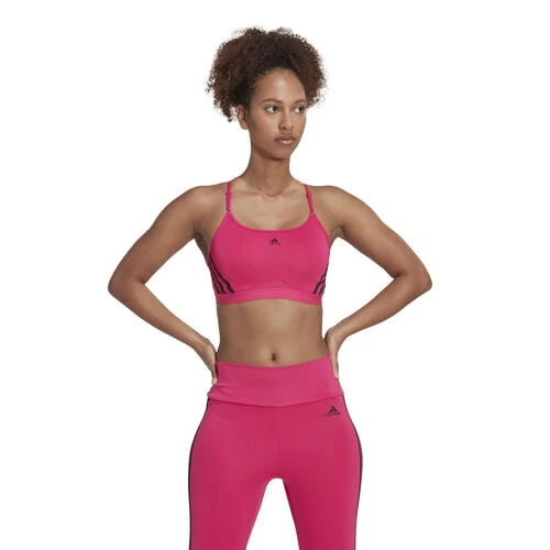 ADIDAS Aeroreact Low-Support 3 Stripes Sports Bras Women 5 ADIDAS Aeroreact Low-Support 3 Stripes Sports Bras Women - Image 3